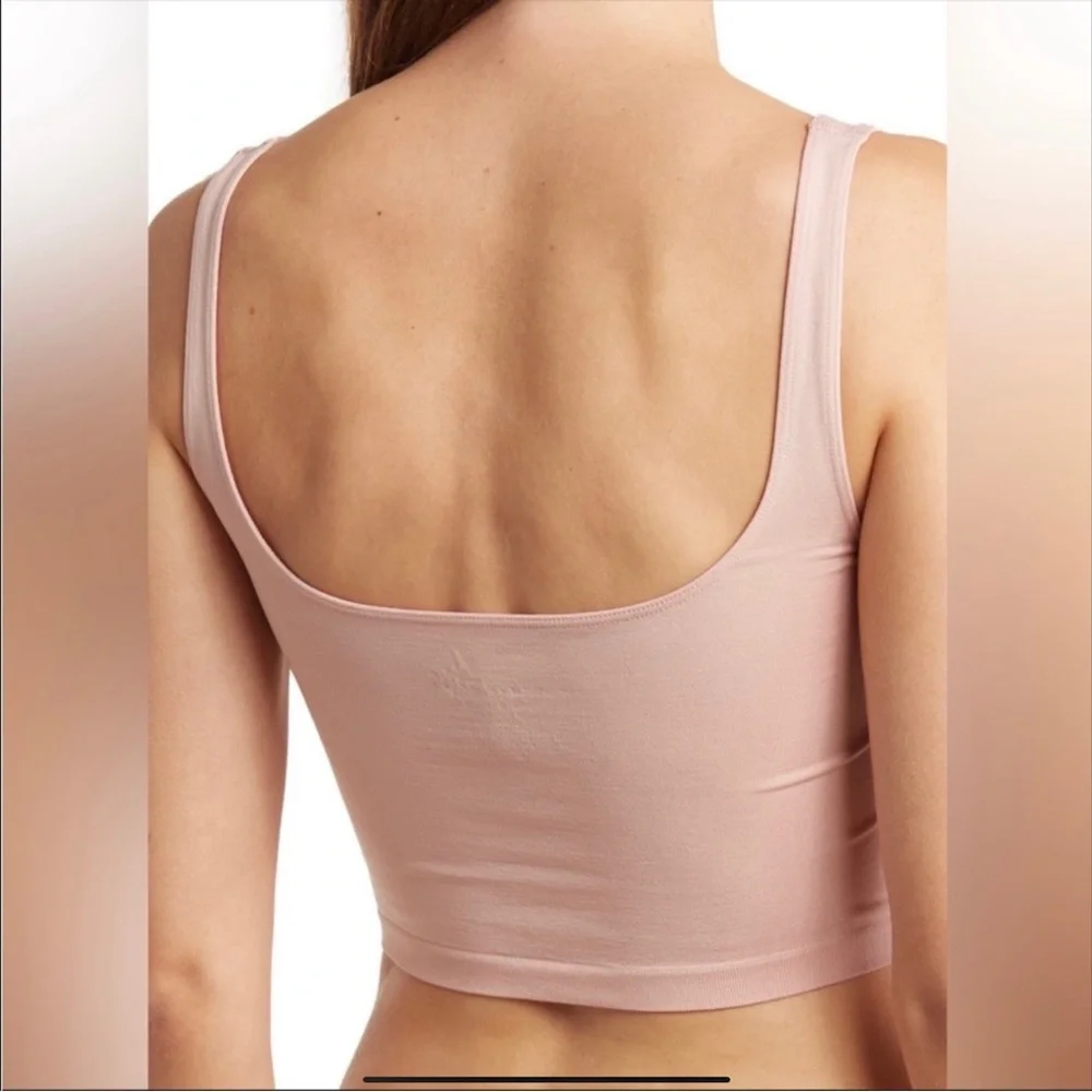 NWT Free People Scoop Neck Crop Cami - Picture 3 of 5